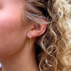 Crystal Chain Earrings