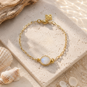 Bayside Bezel Paperclip Bracelet